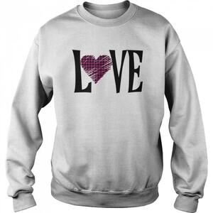 Valentines Day Buffalo Plaid Love Hearts Sweatshirt